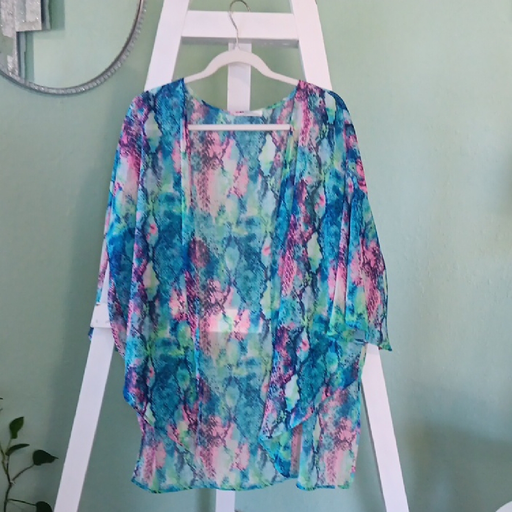 Peach Love California Multicolor Kimono